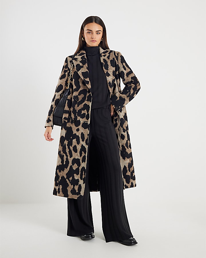 Black Wide Ribbed Trousers