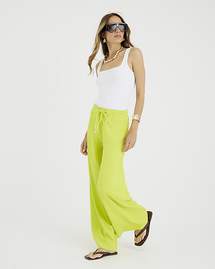 Lime Drawstring Joggers Set