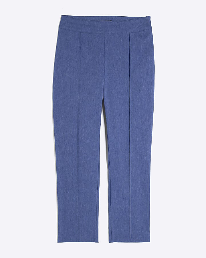 Blue Denim Look Stretch Skinny Trousers