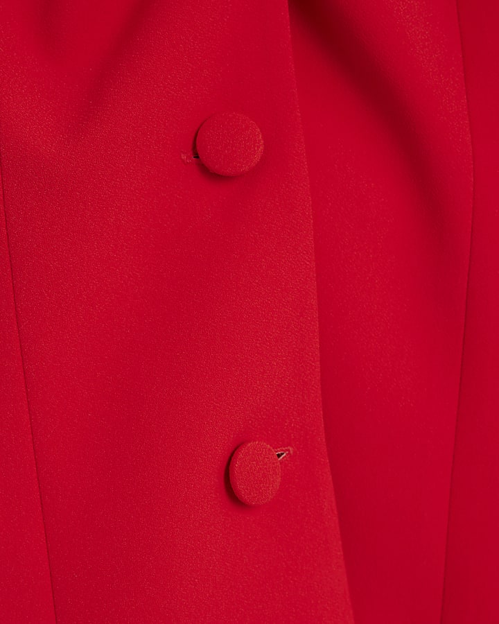 Red Halter Neck Waistcoat
