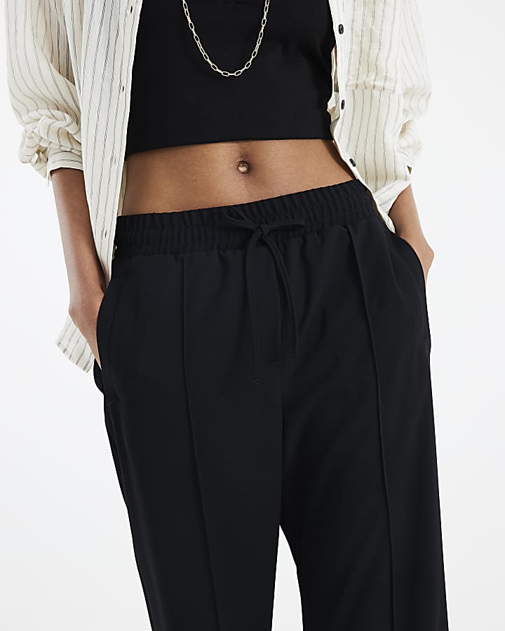 Black Tailored Joggers