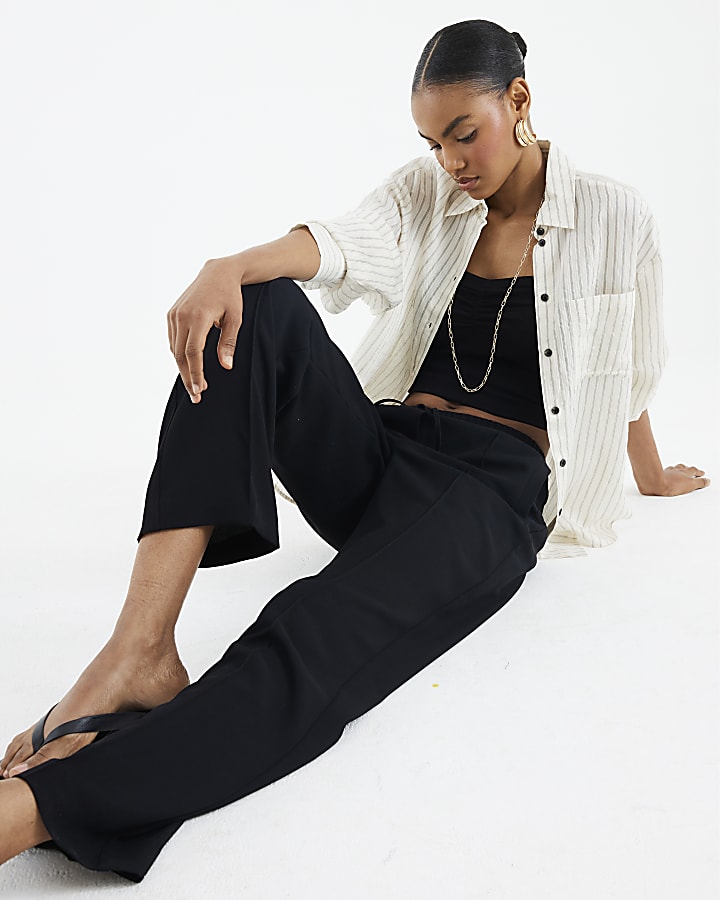 Black Tailored Joggers