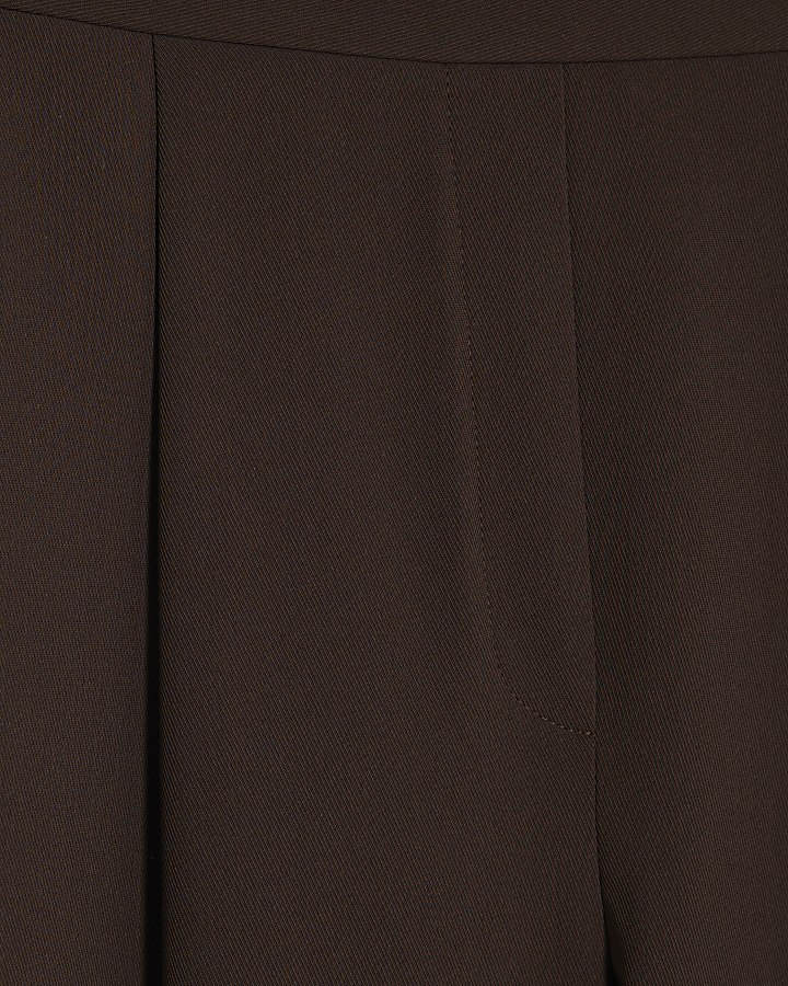 Brown Barrell Leg Trousers