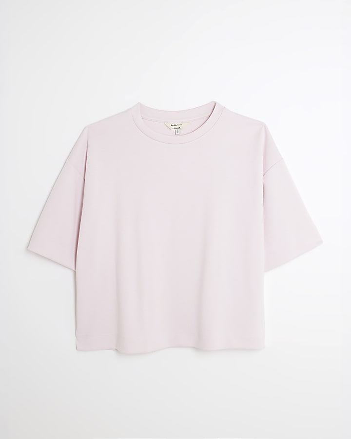 Pink Premium Short Sleeve Boxy T-shirt