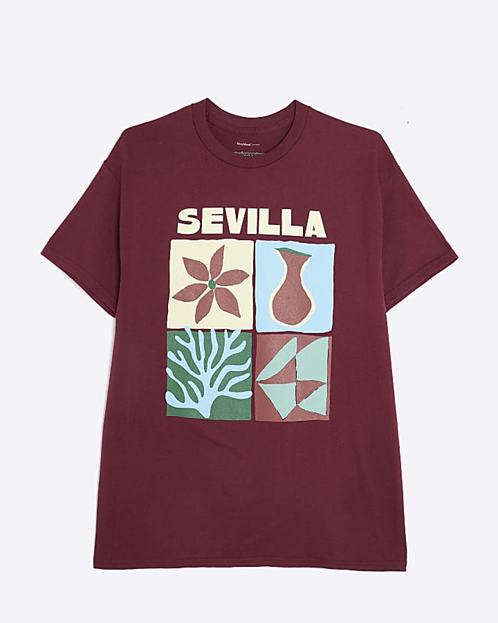 Red Sevilla Art Print T-Shirt