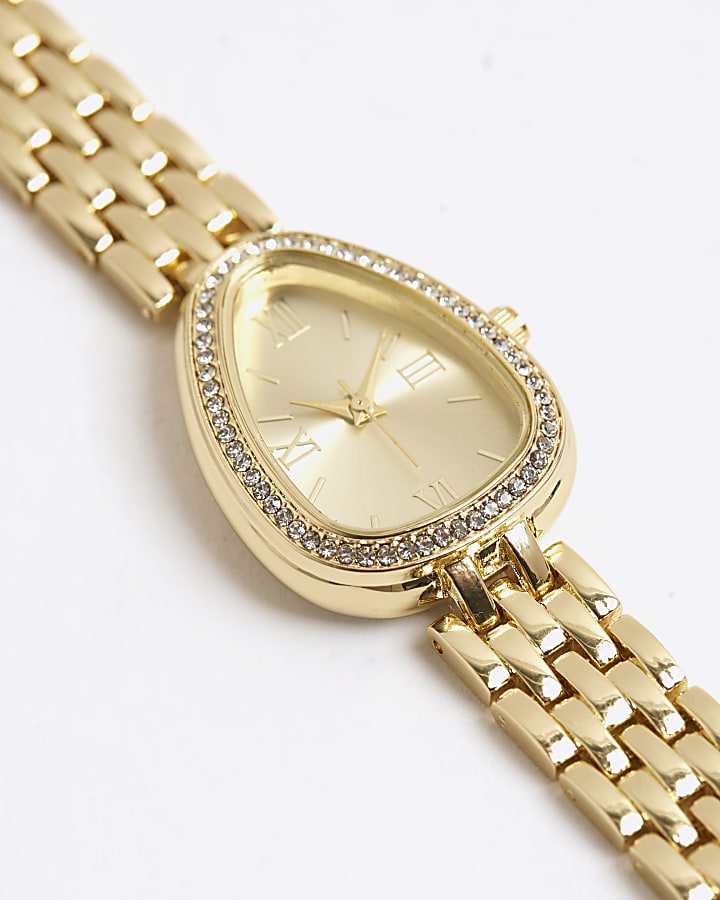 Gold Oval Watch