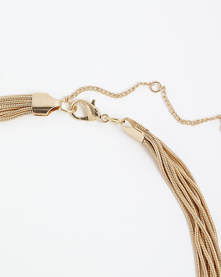 Gold Layered Snake Chain Necklace