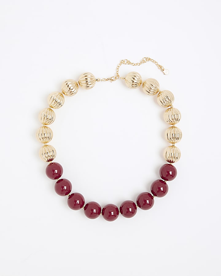 Red Beaded Necklace