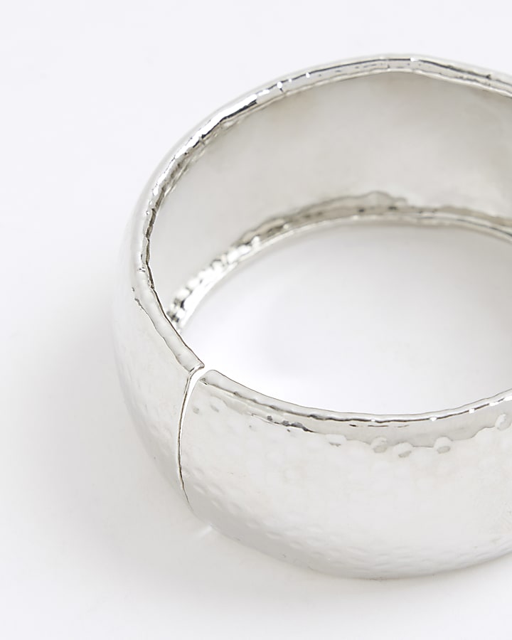 Silver Smooth Polished Clamp Bracelet