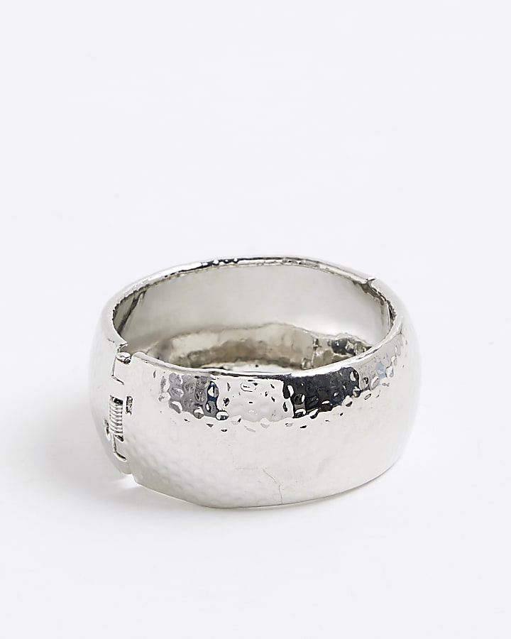 Silver Smooth Polished Clamp Bracelet