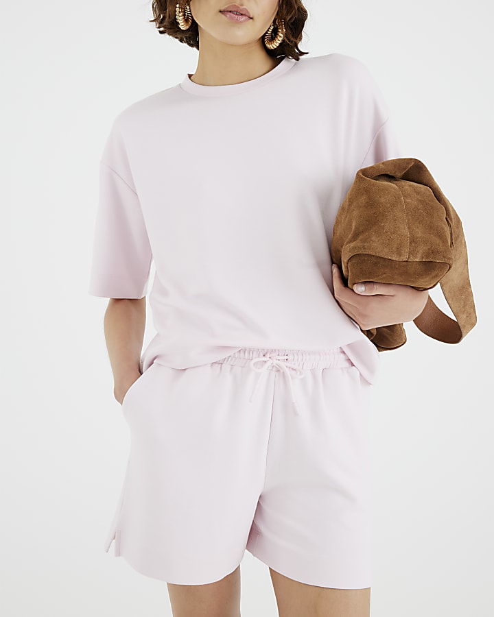 Pink Premium High Waisted Shorts