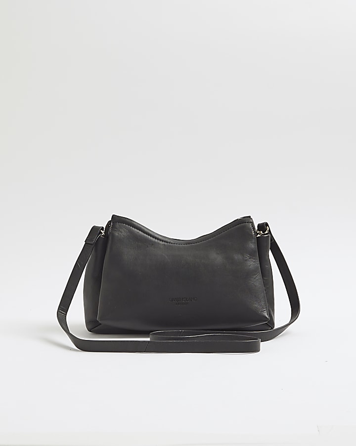 Black Leather Cross body bag