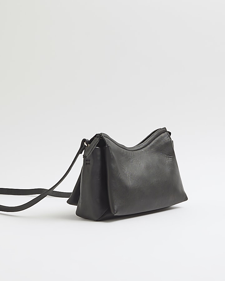 Black Leather Cross body bag