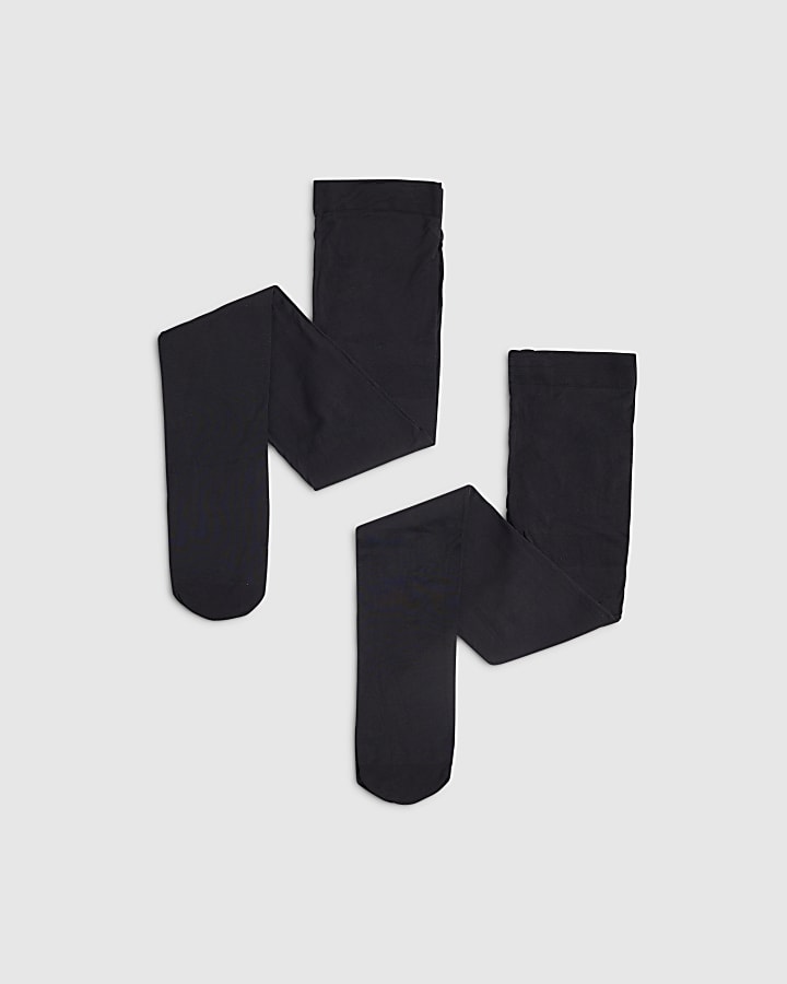 Black 60 denier tights 2 pack