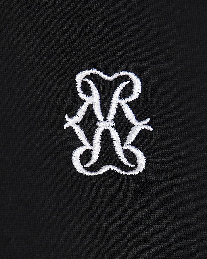 Petite Black Short Sleeve Logo T-shirt