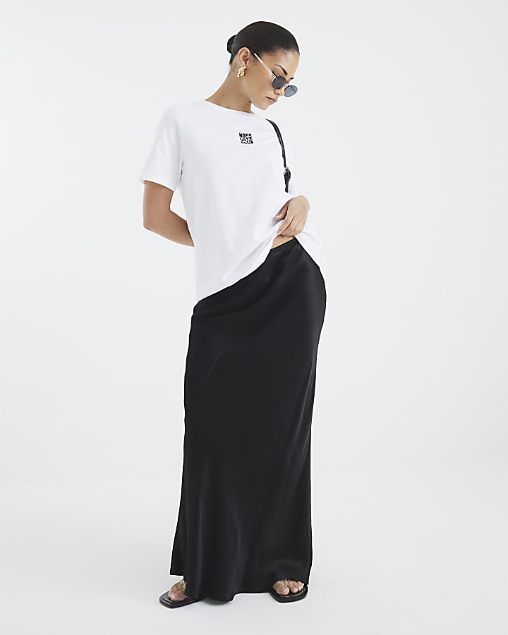 Petite White More Love Club T-Shirt