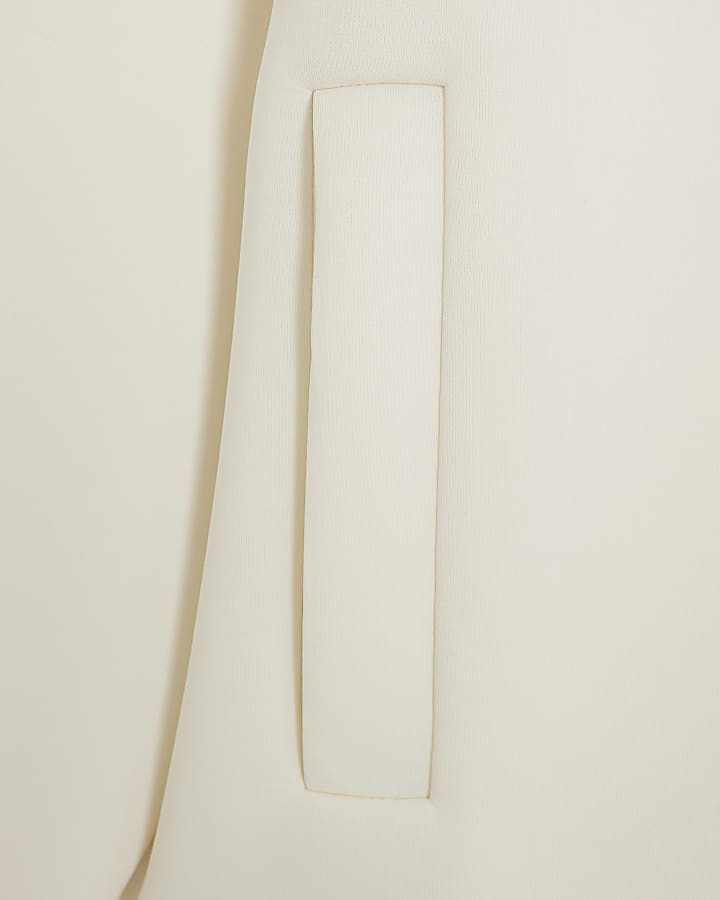 Beige Premium Long Sleeve Zip Jacket