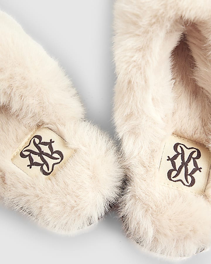 Brown Sequin Mule Slippers