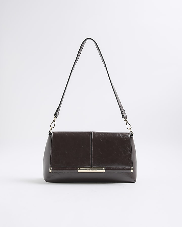 Red Bar Front Clutch Bag