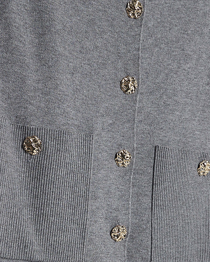 Grey Clean Knitted Waistcoat