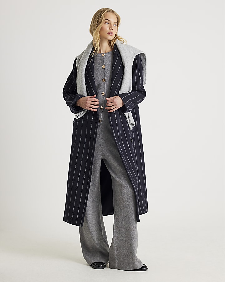 Grey Clean Knitted Waistcoat