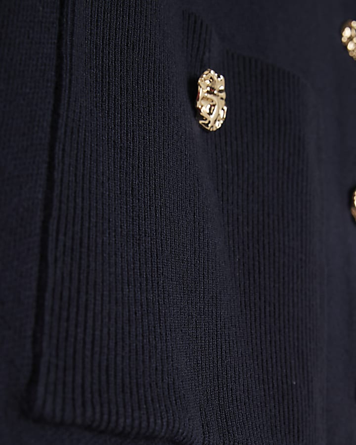Navy Knitted Waistcoat