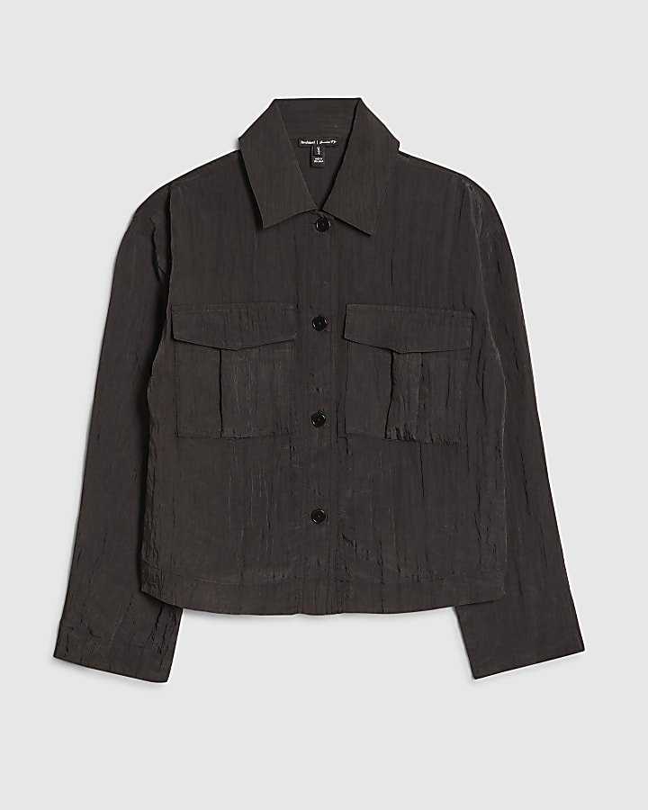 Black Textured Shirt