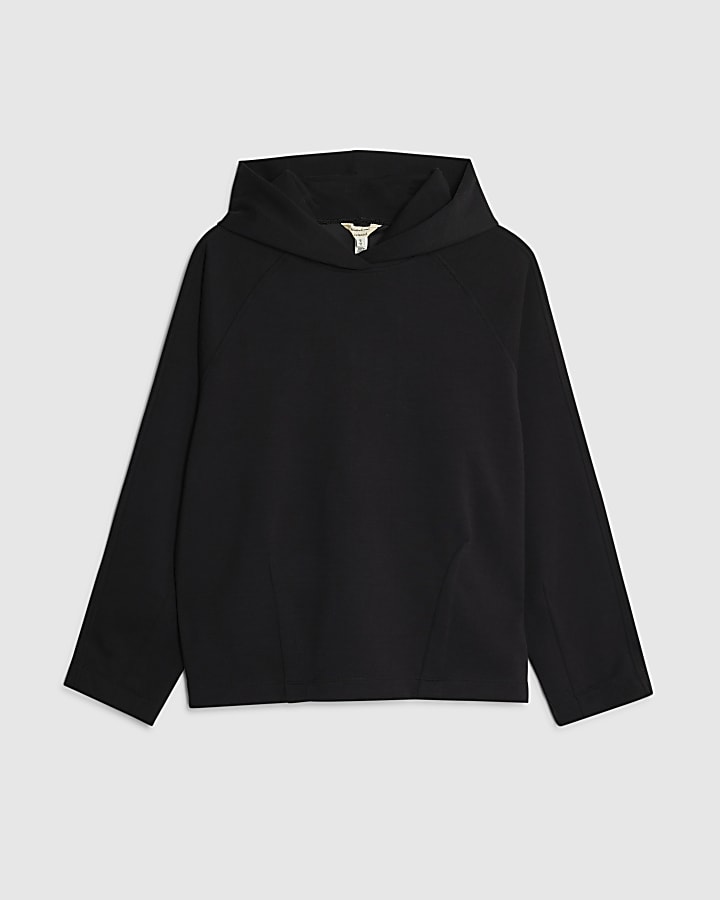Black Premium Long Sleeve Hoodie
