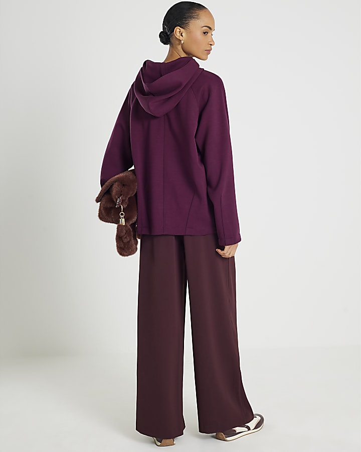 Red Premium Long Sleeve Hoodie