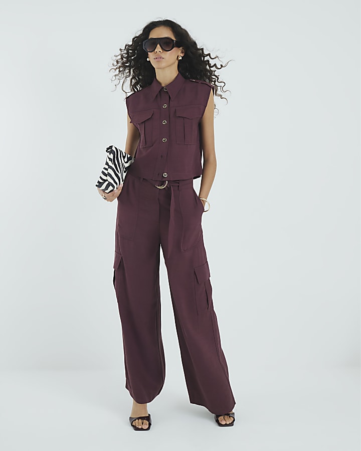 Purple Premium Pocket Utility Shirt