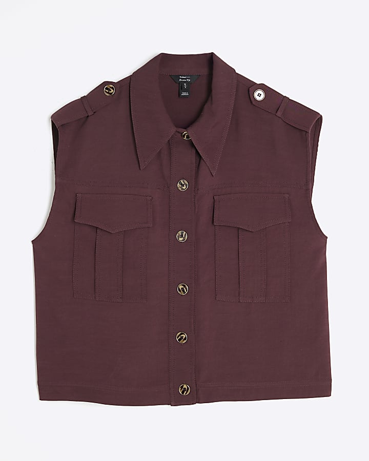 Purple Premium Pocket Utility Shirt