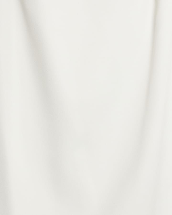 Cream Twist Strap Tank Top