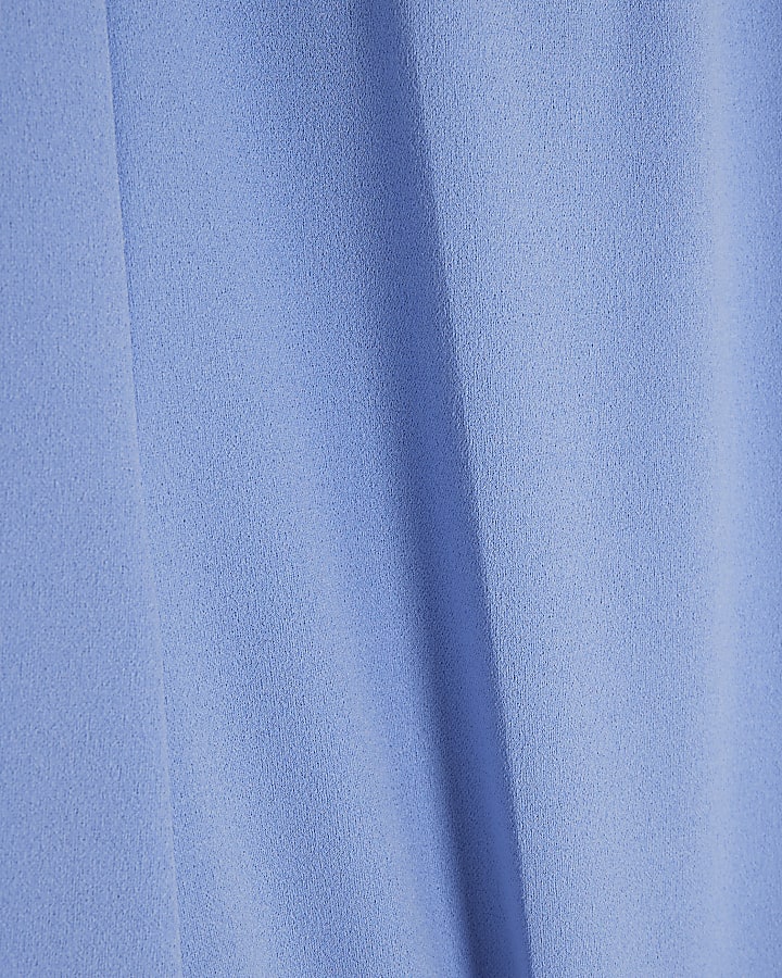 Blue Flared Trousers