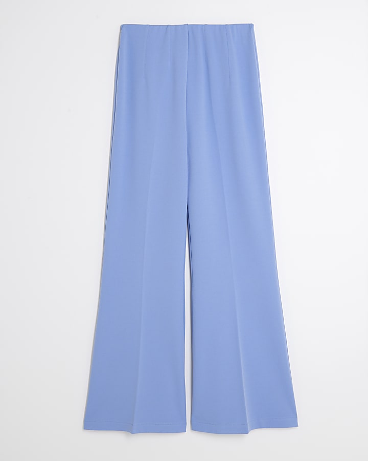 Blue Flared Trousers