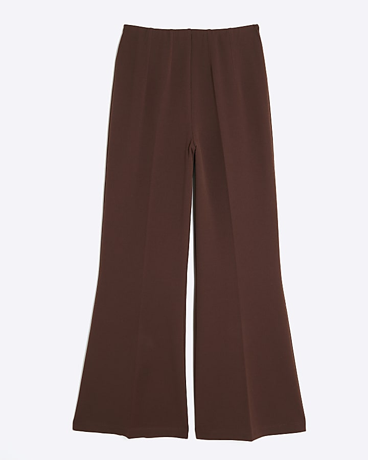 Brown Flared Trousers