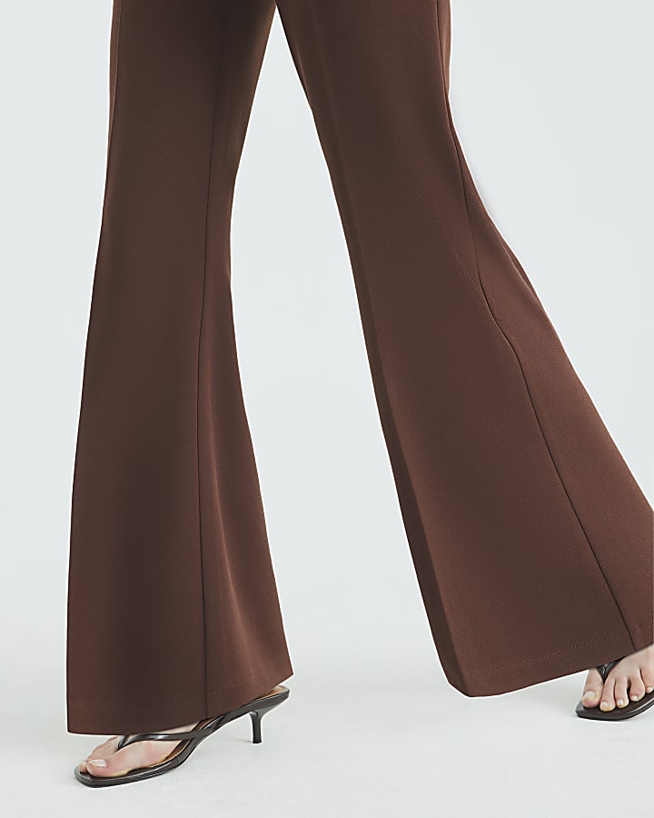 Brown Flared Trousers