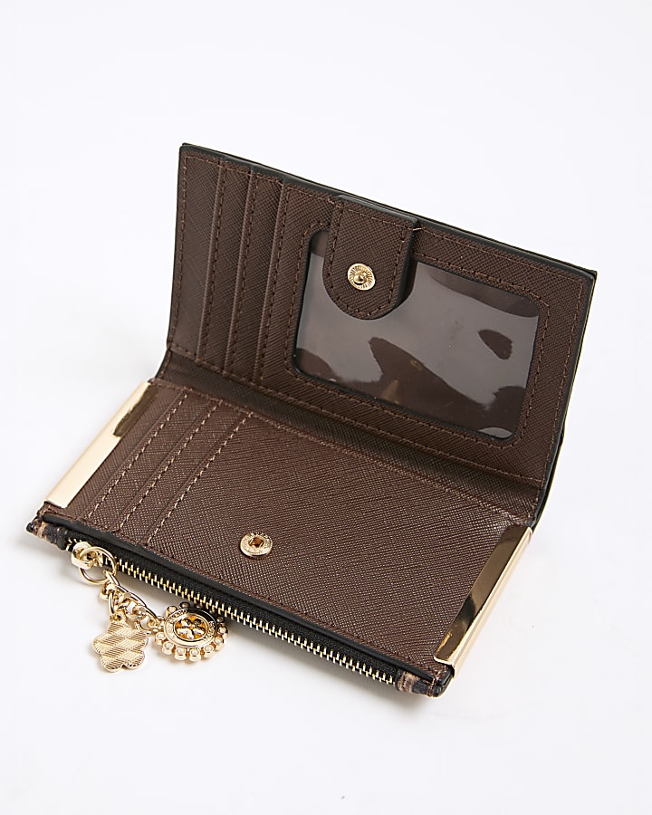 Brown Leopard Print Mini Purse