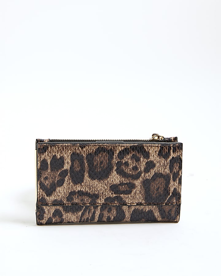 Brown Leopard Print Mini Purse