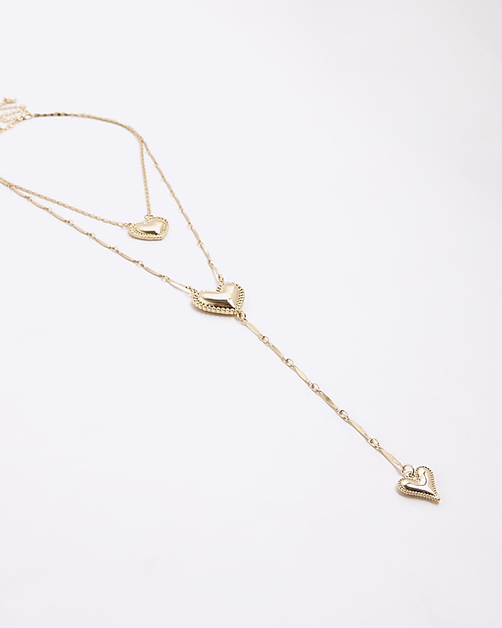 Gold Layered Heart Necklace