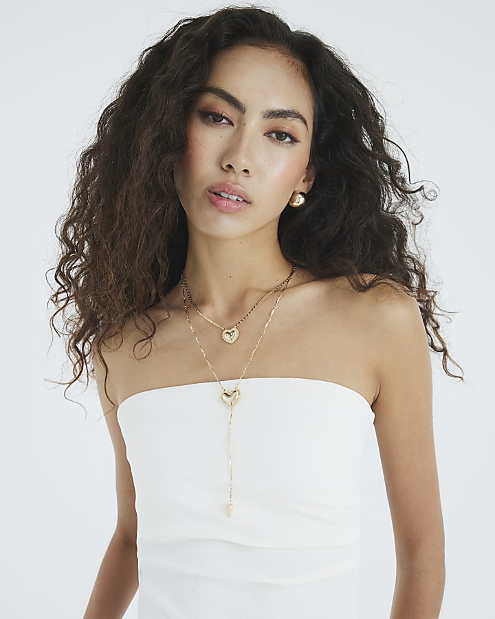 Gold Layered Heart Necklace
