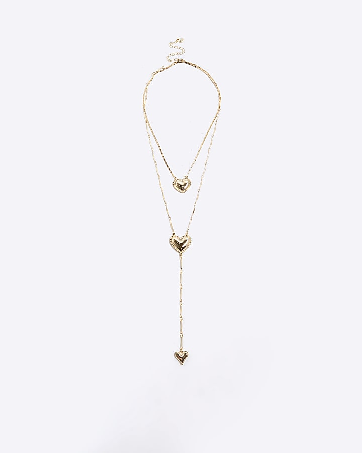 Gold Layered Heart Necklace