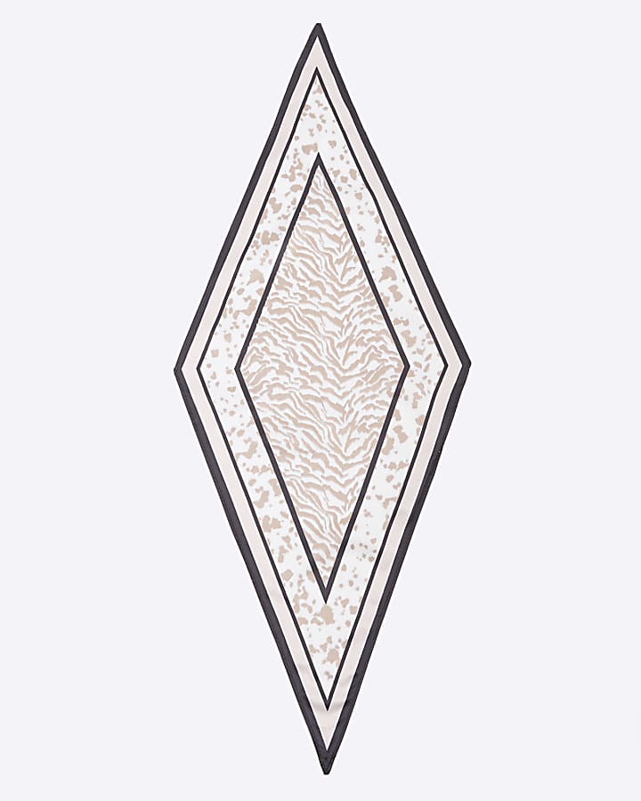 Cream animal print Neckerchief