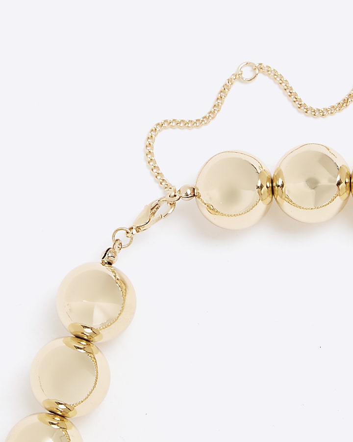 Gold Beaded Necklace