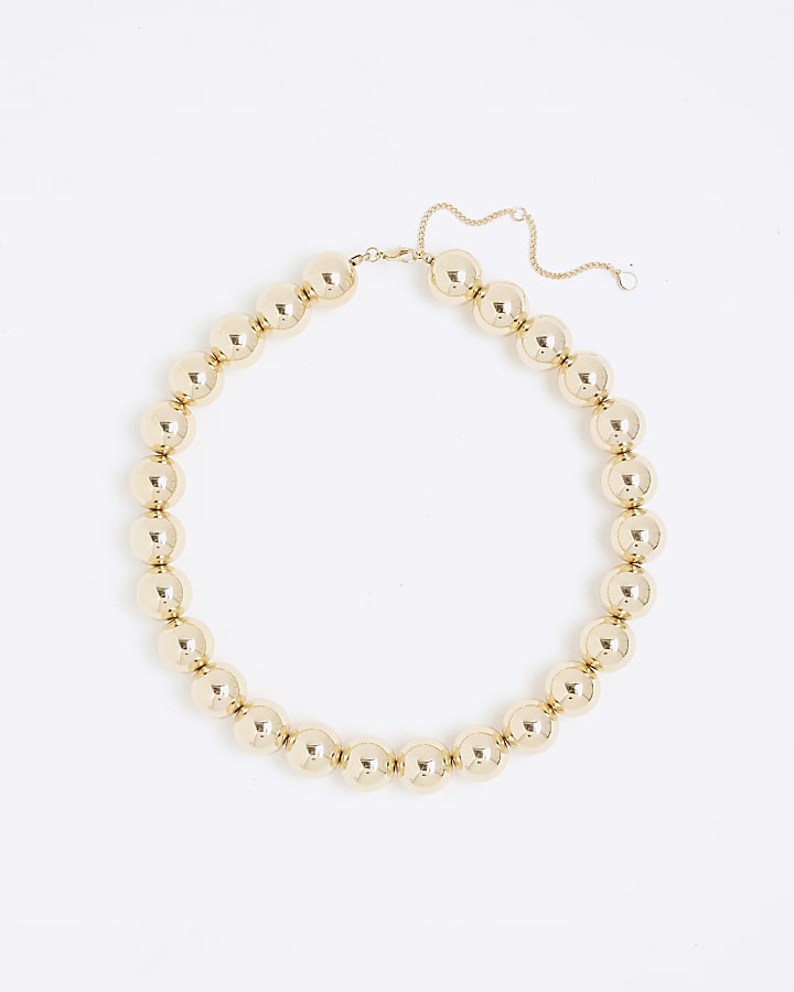 Gold Beaded Necklace