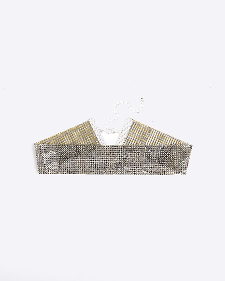 Black Rhinestone Choker