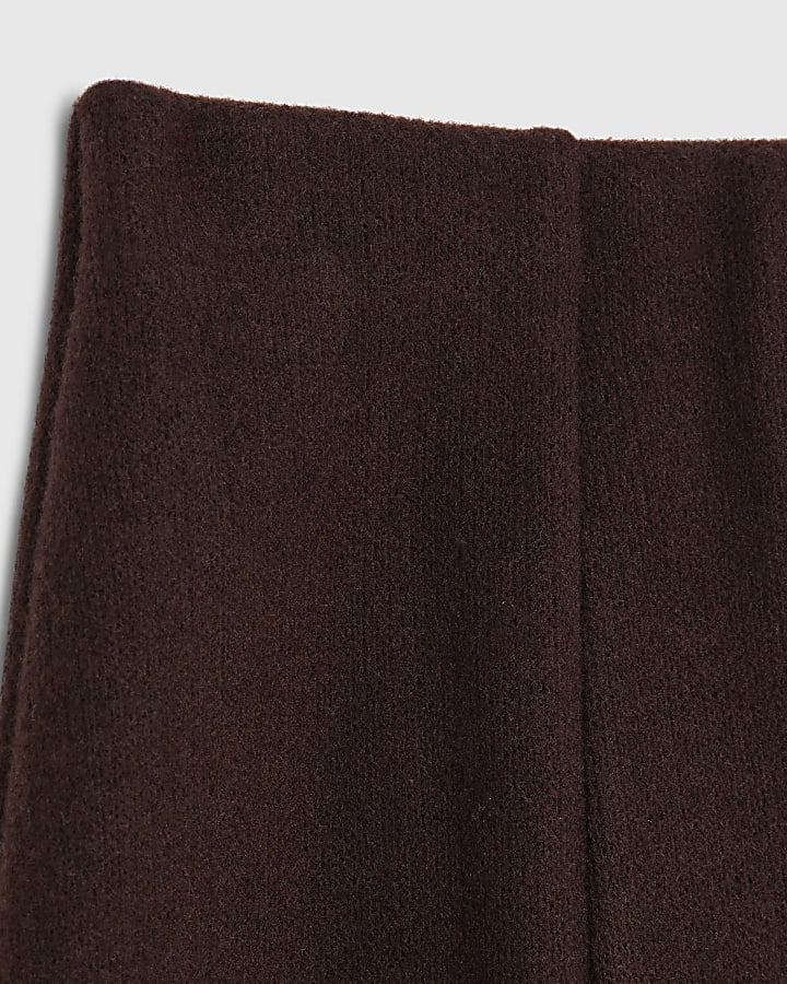 Brown Cosy Mini Skirt