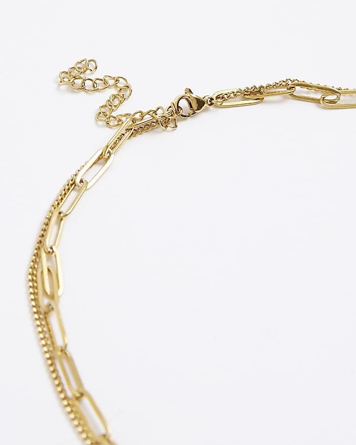 Gold Layered Heart Necklace