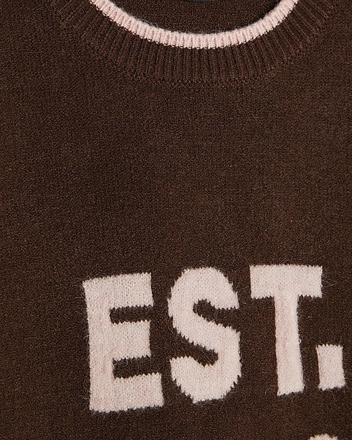 Red Knitted EST 1988 Jumper
