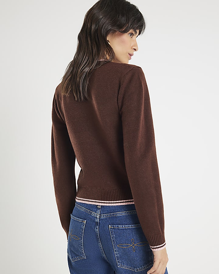 Red Knitted EST 1988 Jumper