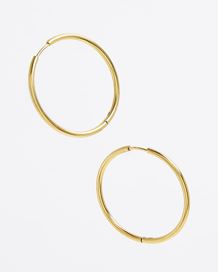 Gold large hoops